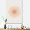 Designart - Minimalist Bright Shining Orange Sun Rays III - Modern Canvas Wall Art Print